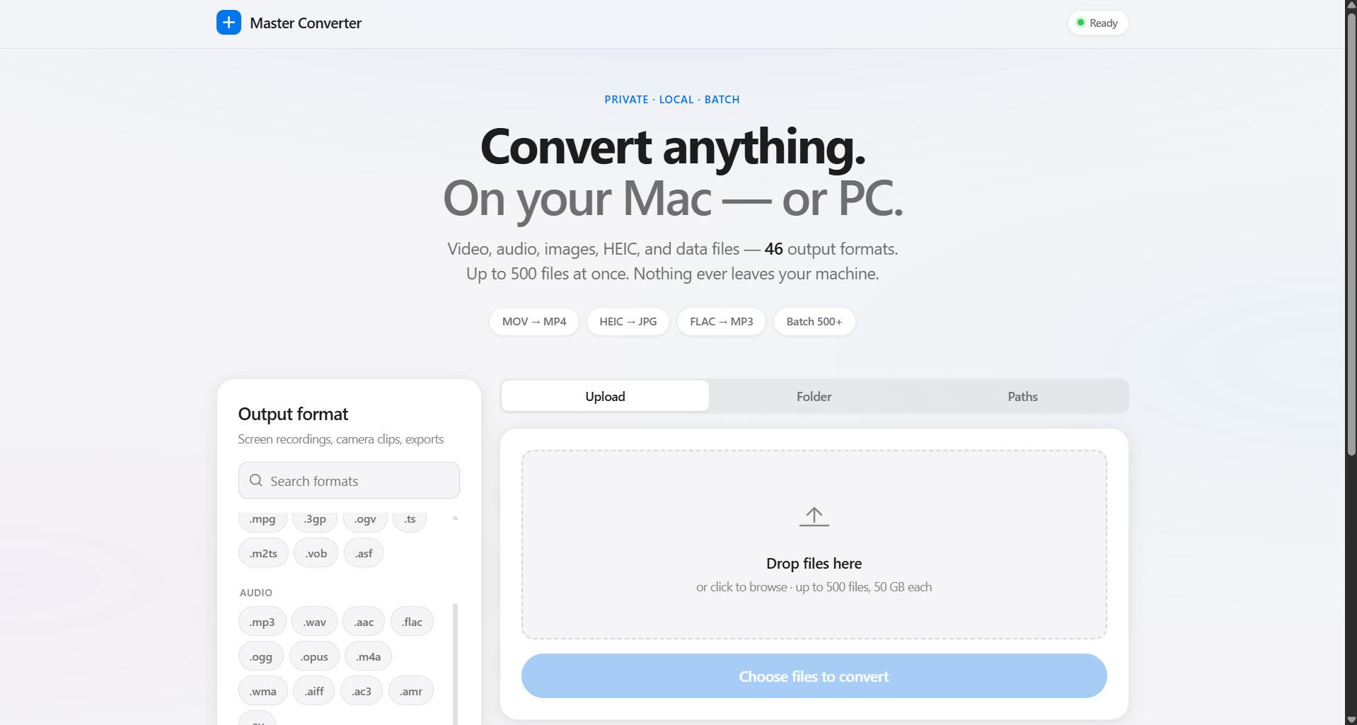 Universal Client-Side File Converter Engine
